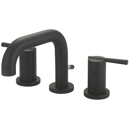 Olympia Two Handle Lavatory Widespread Faucet in Matte Black L-7432-MB